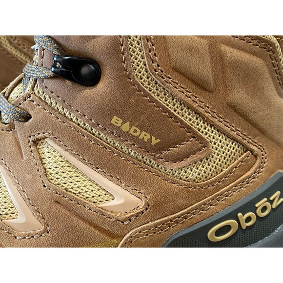 NIB OBOZ Womens 7.5 Sawtooth X Mid B-DRY Waterproof Hiking Boots Shoes RYE Brown - Picture 9 of 13